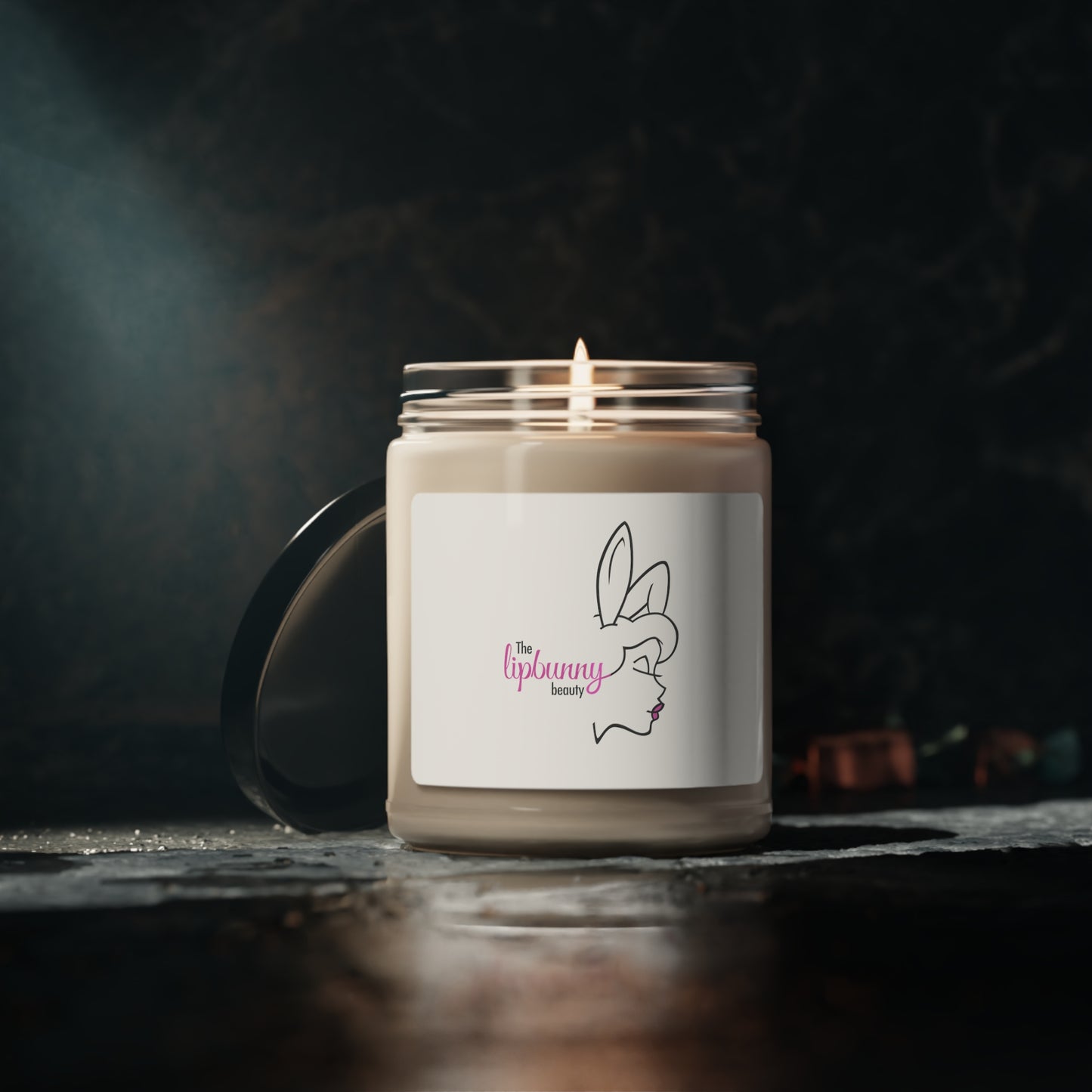 Lip Bunny Beauty Scented Soy Candle, 9oz