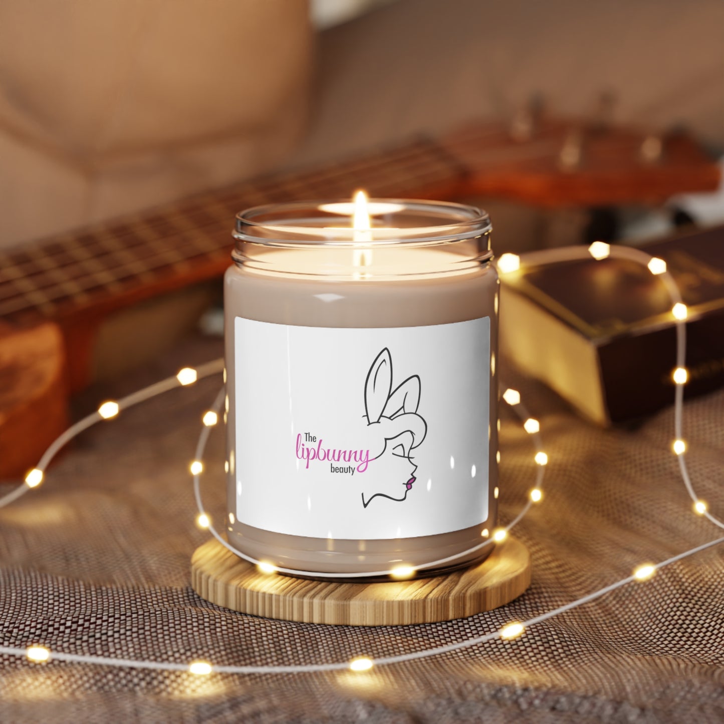 Lip Bunny Beauty Scented Soy Candle, 9oz