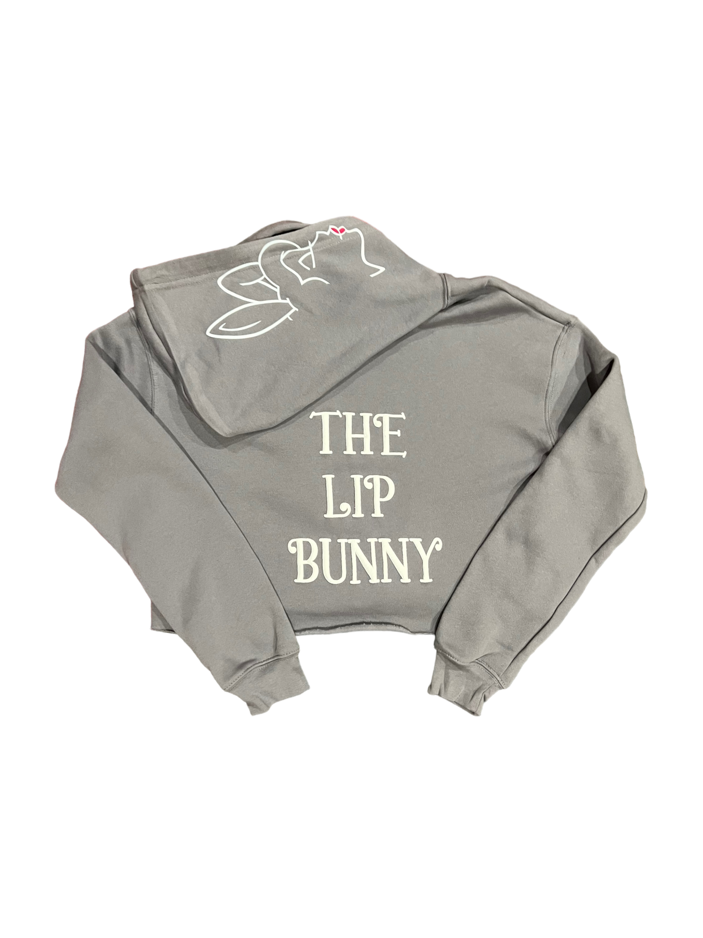 Bunny Gang Cropped Hoodie - Storm